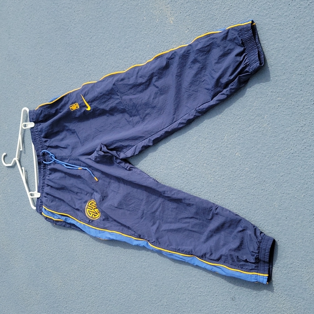Collectible Nike NBA Golden State Nylon Basket Ball Track Jogger Pants